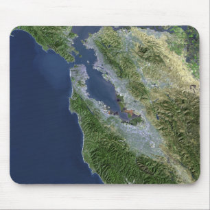 Mousepad Vista satélite de San Francisco, Califórnia