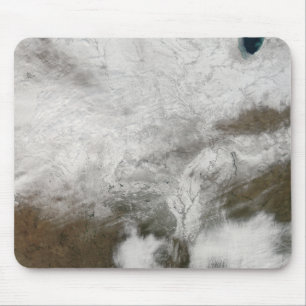 Mousepad Vista satélite de uma tempestade severa do invern