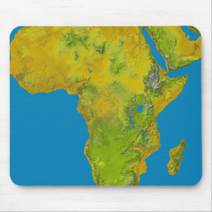 Mousepad Vista topográfica de África