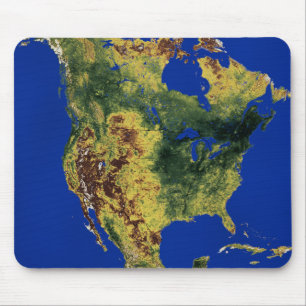 Mousepad Vista topográfica do norte e da América Central
