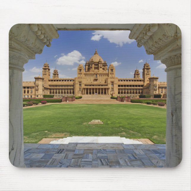 Mousepad Vista traseira do hotel Umaid Bhawan Palace, Jodjp (Frente)