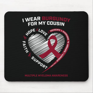 Mousepad Visto de Canceres sanguíneos Primária Borgonha Múl