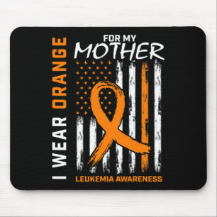 Mousepad Visto Mãe Laranja Mãe Leucemia Consciência America