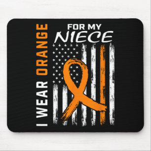 Mousepad Visto Orange Niece Multiple Sclerose Ms Flag Gifts