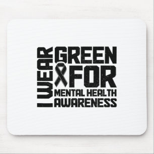 Mousepad Visto Verde Para Sensibilização Para A Saúde Menta