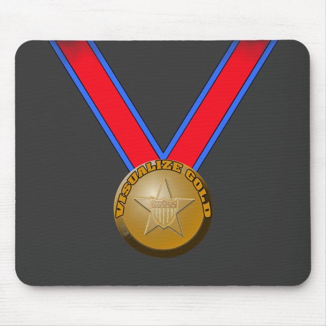 Mousepad Visualize um desempenho da medalha Dourado (Frente)