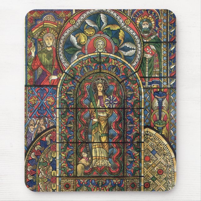 Mousepad Vitral de Igreja, Arquitetura Antiga (Frente)