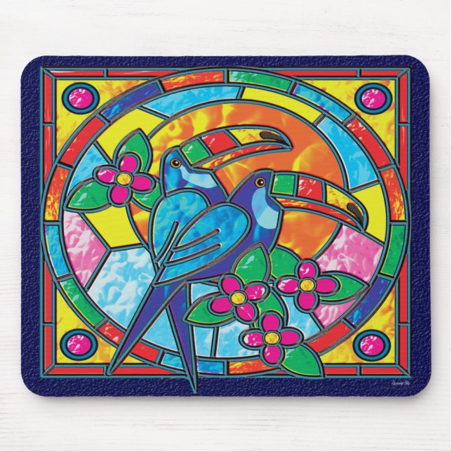 MOUSEPAD VITRAL TOUCANS (Frente)