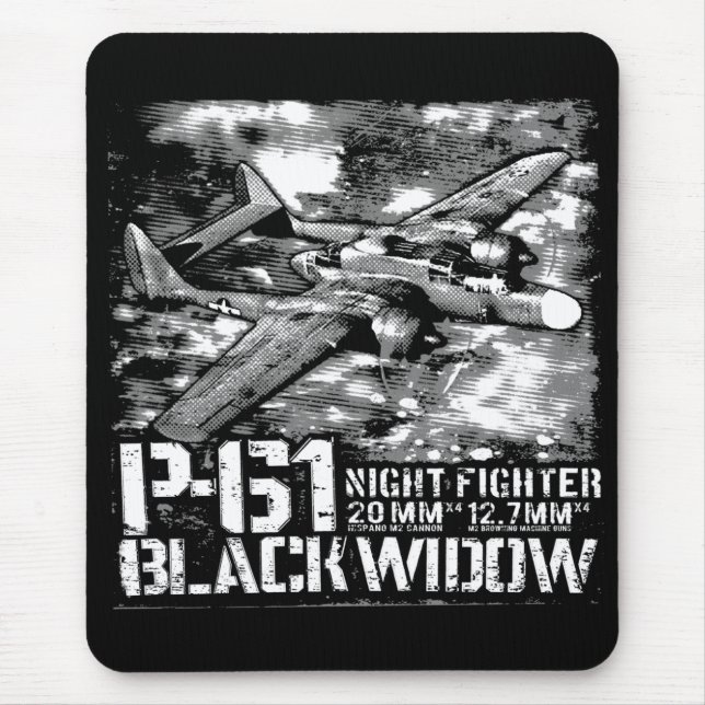 Mousepad Viúva Preta P-61 (Frente)