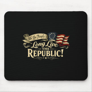 Mousepad Viva A República EUA 1776 2026 Patriótico 4º