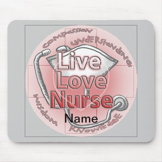 Mousepad Viva Amar Enfermeira (Frente)