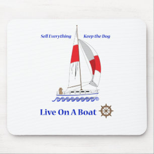 Mousepad Viva em um barco