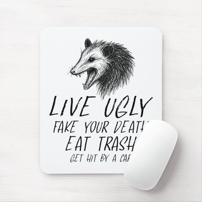 Mousepad Viva Falso A Sua Morte Comendo Lixo Engraçado Ogam (Com mouse)