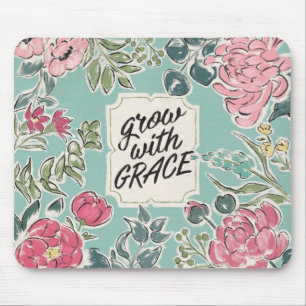Mousepad Viva na flor crescem com benevolência
