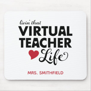 Mousepad Vivendo a vida do professor virtual