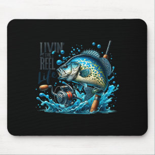 Mousepad Vivendo a Vida Real dos Amantes da Pesca de Carpa