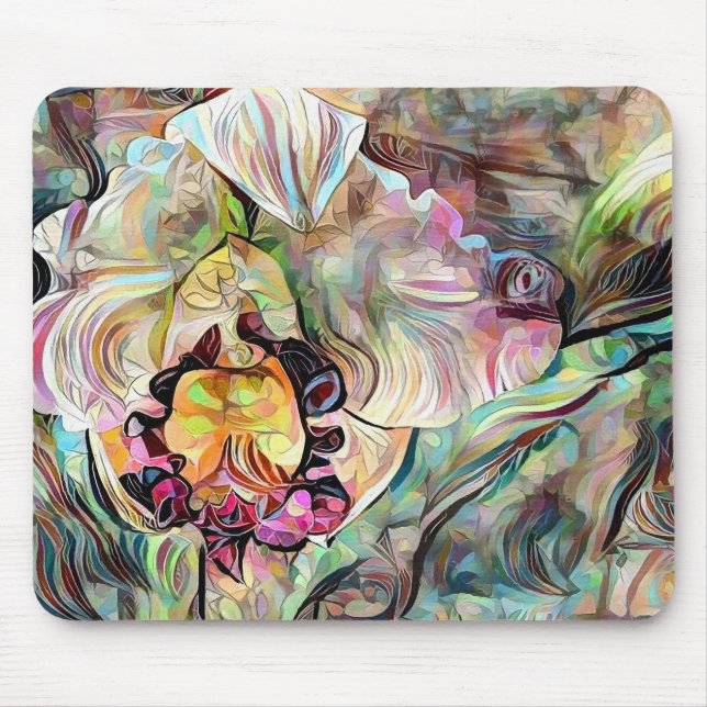 Mousepad Vivid Iris Flower (Frente)