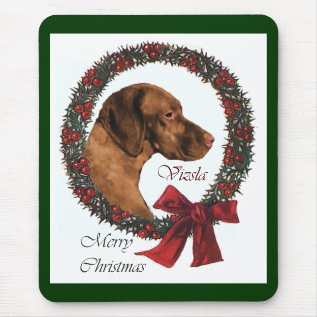 Mousepad Vizsla Christmas Gifts (Frente)