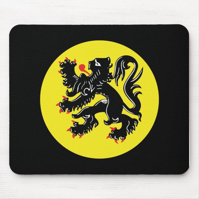 Mousepad Vlaamse Leeuw van Vlaanderen muismatje (Frente)