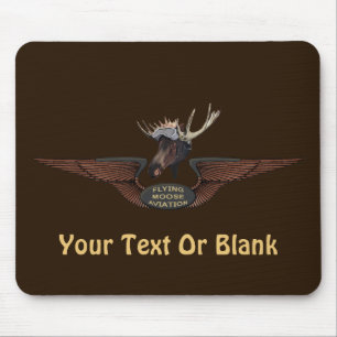 Mousepad Voando Moose Bush Piloto Wings