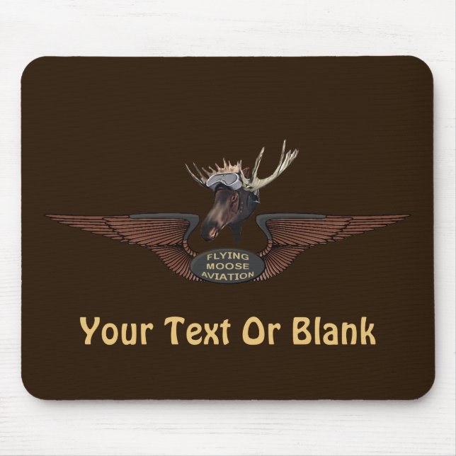 Mousepad Voando Moose Bush Piloto Wings (Frente)