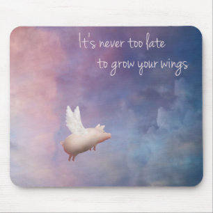 Mousepad voar porco-cresce suas asas