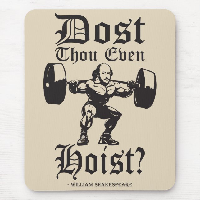 Mousepad Você Até Grita? - Engraçado Novelty Shakespeare (Frente)