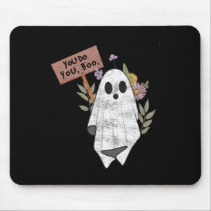 Mousepad Você Bota O Halloween Ghost Spooky Season Cute