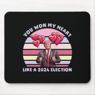 Mousepad Você conquistou meu coração como uma eleição engra