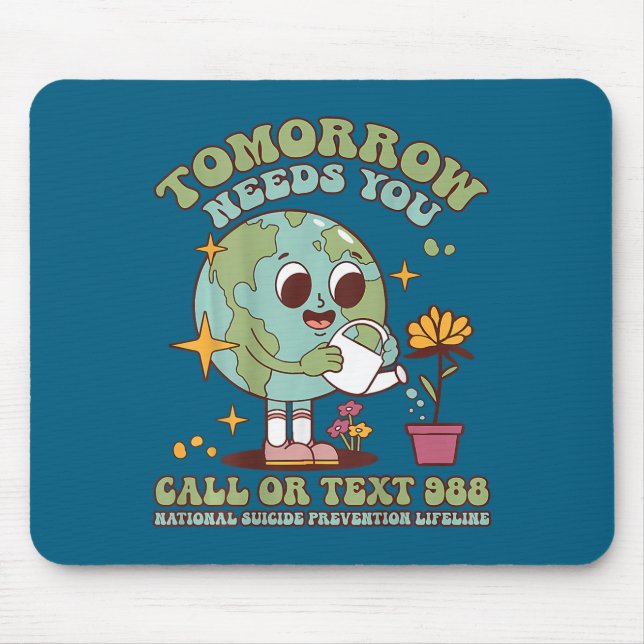 Mousepad Você Conscientização sobre Suicídio Saúde Mental S (Frente)
