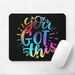 Mousepad Você consegue estrelas e cores inspiradoras