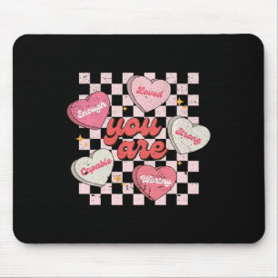 Mousepad Você É Amado Digno O Suficiente Coração De Doce Pr