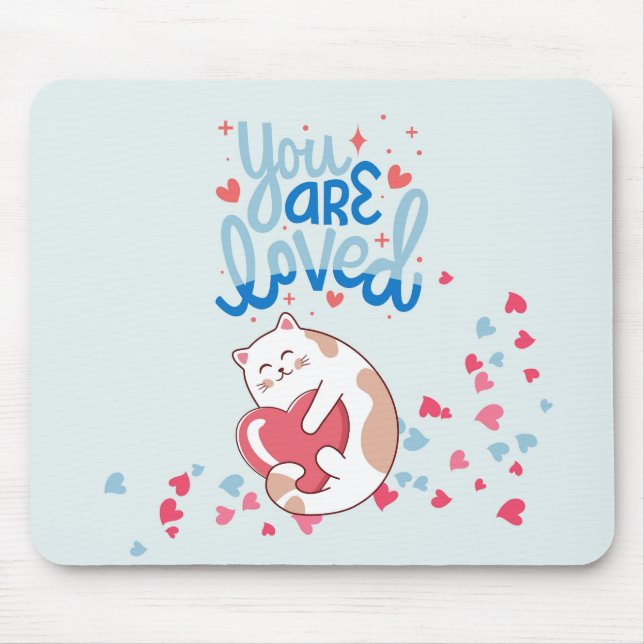Mousepad Você É Amado Gatos (Frente)