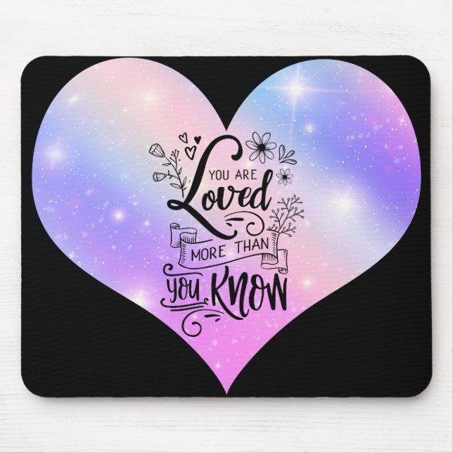 Mousepad Você é amado mais do que você sabe (Frente)