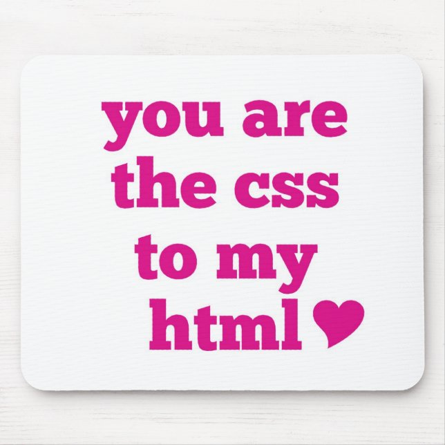 Mousepad Você é o CSS a meu HTML (Frente)