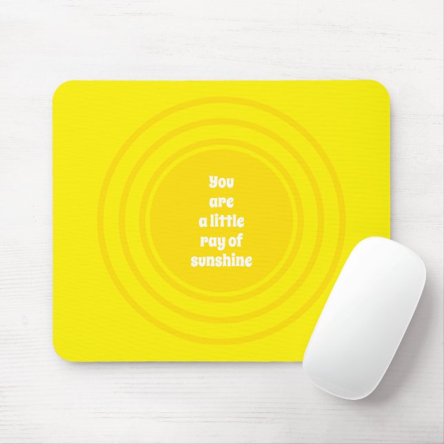 Mousepad Você é um pequeno personagem do Sol amarelo sunshi (Com mouse)