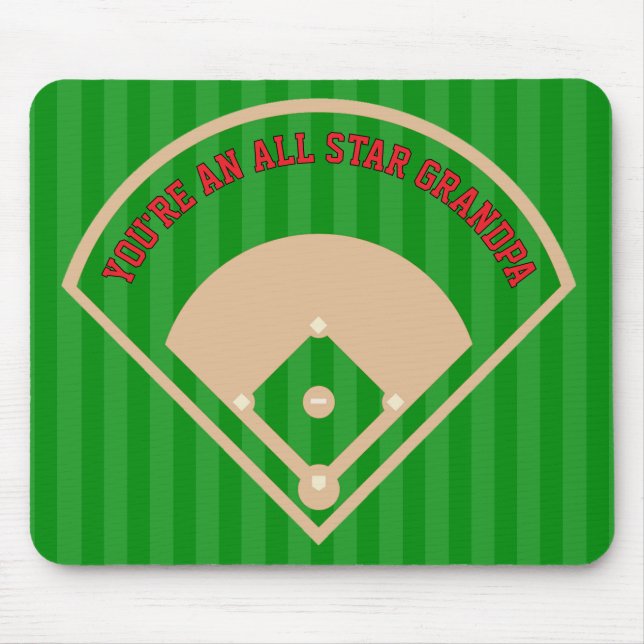 Mousepad Você é um Presente de Campo de Baseball All Star (Frente)