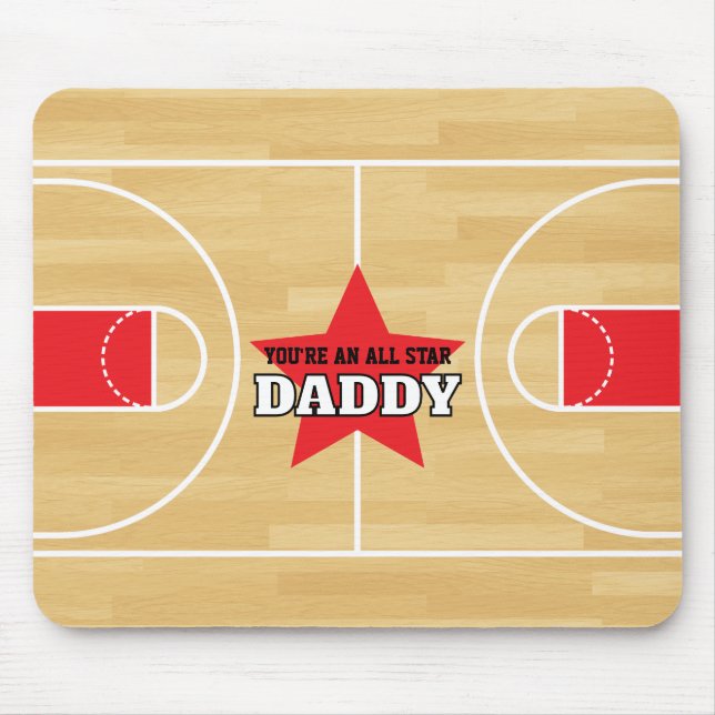 Mousepad Você é um presente personalizado de basquete All S (Frente)