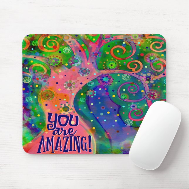 Mousepad Você é uma árvore brilhante (Com mouse)