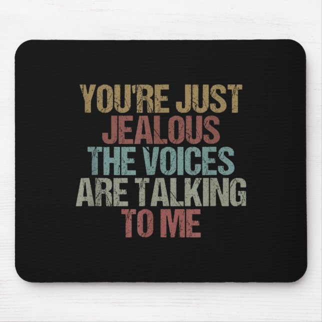 Mousepad Você Está com Inveja Design de Citação de Humor Sa (Frente)