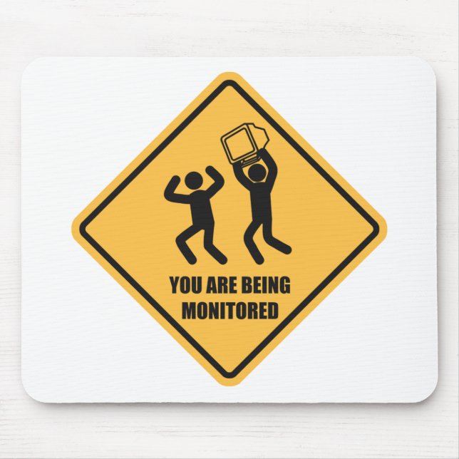 Mousepad Você está sendo monitorado (Frente)