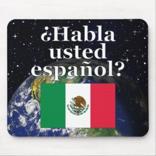 Mousepad Você fala o espanhol? no espanhol. Bandeira &