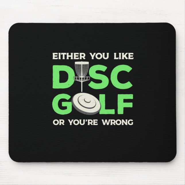 Mousepad Você Gosta De Golfe De Disco (Frente)