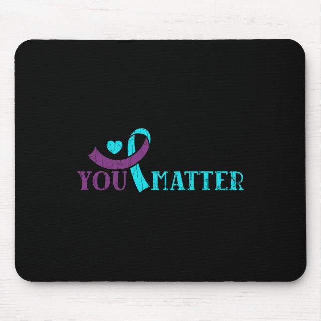 Mousepad Você Importa Feliz Sensibilização Para A Prevenção (Frente)