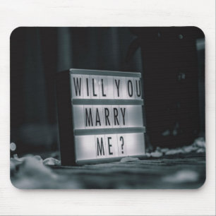 Mousepad  Você Me Casado?  Proposta de Casamento romântic