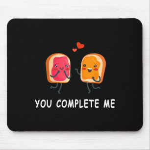 Mousepad Você Me Completa Cute Dia dos Namorados Manteiga d