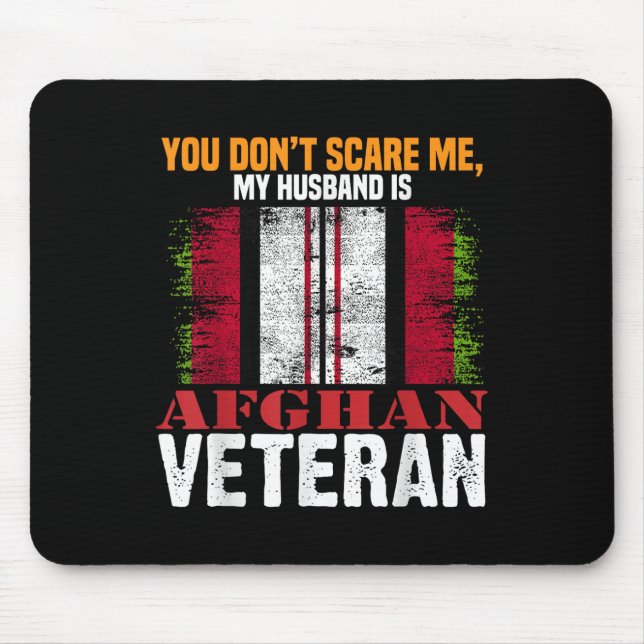 Mousepad Você Não Me Assusta Meu Marido É Afegão Veterano A (Frente)