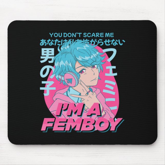 Mousepad Você não me assusta, sou um pastel estético de emb (Frente)