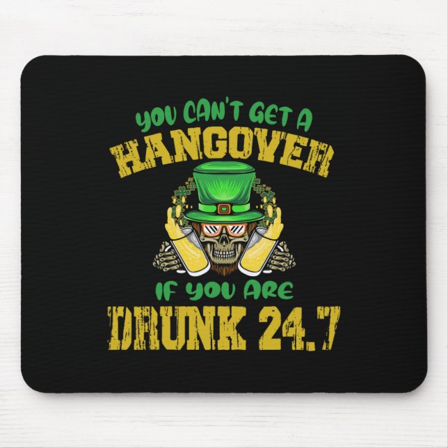 Mousepad Você não pode pegar um passatempo se for Bebado 24 (Frente)