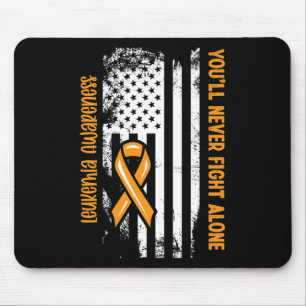 Mousepad Você nunca combaterá sozinho a leucemia de Cancere